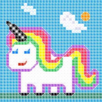 Mosaic Pixel Art Icon